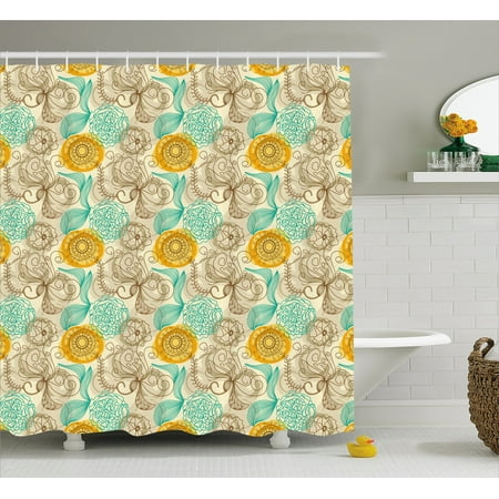 turquoise floral shower curtain interestprint floral shower curtain old fashioned composition with abstract carnations lines leaves artistic fabric bathroom turquoise floral shower curtain interestprint floral shower curtain old fashioned composition with abstract carnations lines leaves artistic fabric bathroom